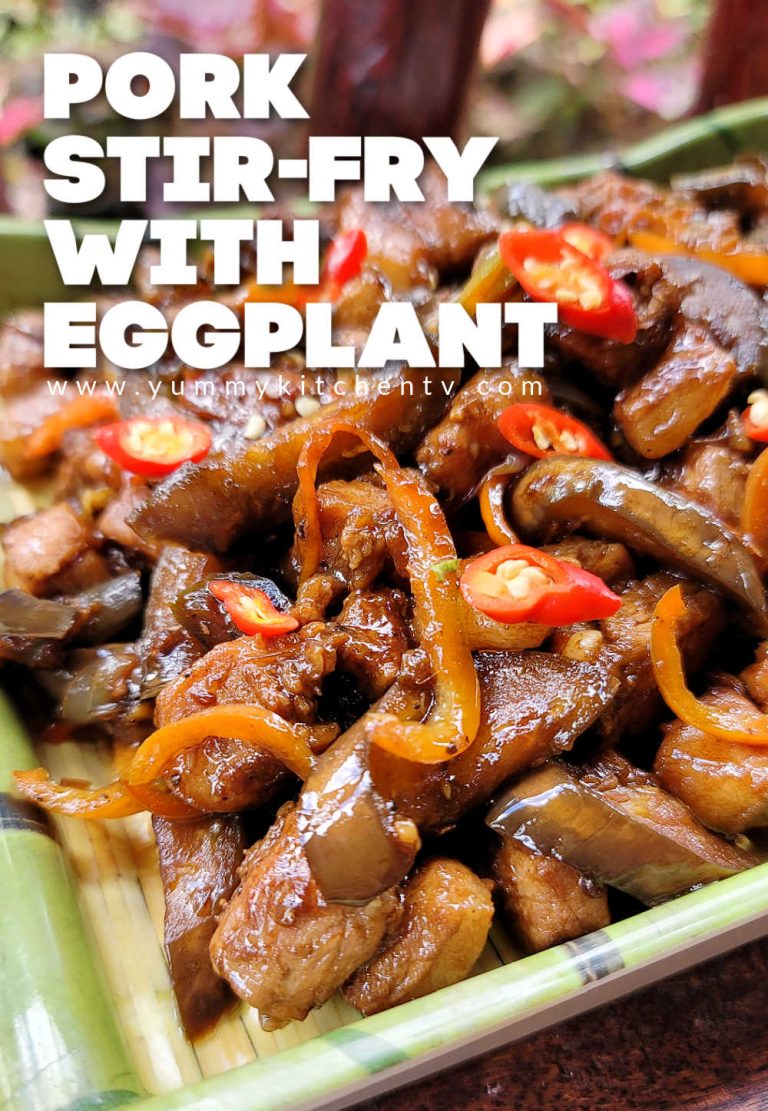 Pork Stir-fry with Eggplant - Yummy Kitchen