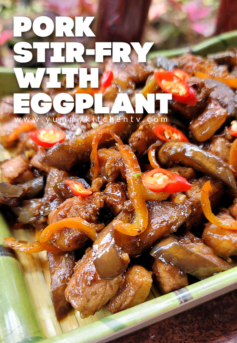 Pork Stir-fry with Eggplant - Yummy Kitchen