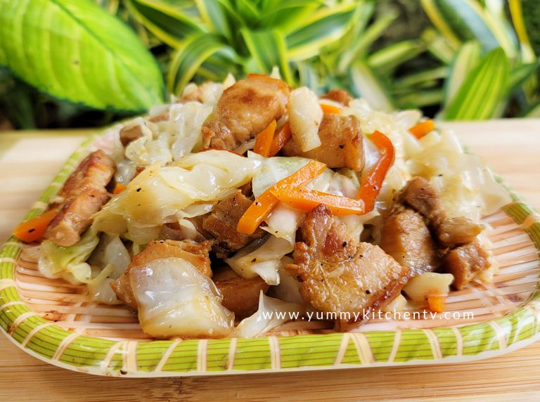 Stir-fry Cabbage with Pork Belly