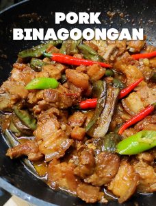 Pork Binagoongan - Yummy Kitchen