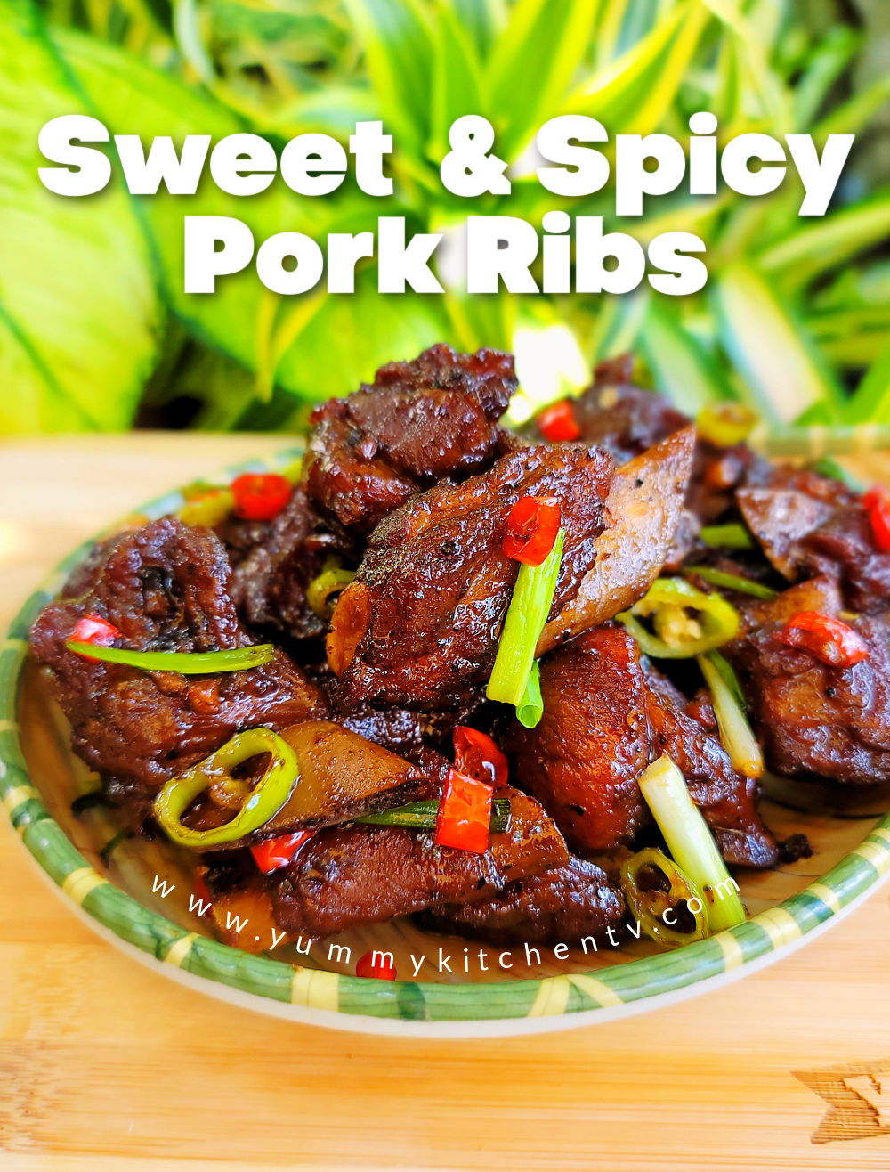 Sweet and Spicy Pork Ribs - Yummy Kitchen