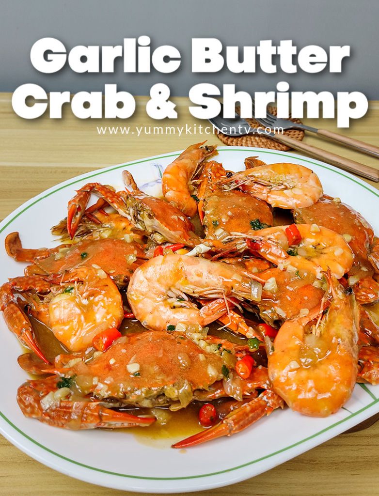Garlic butter crab and shrimp