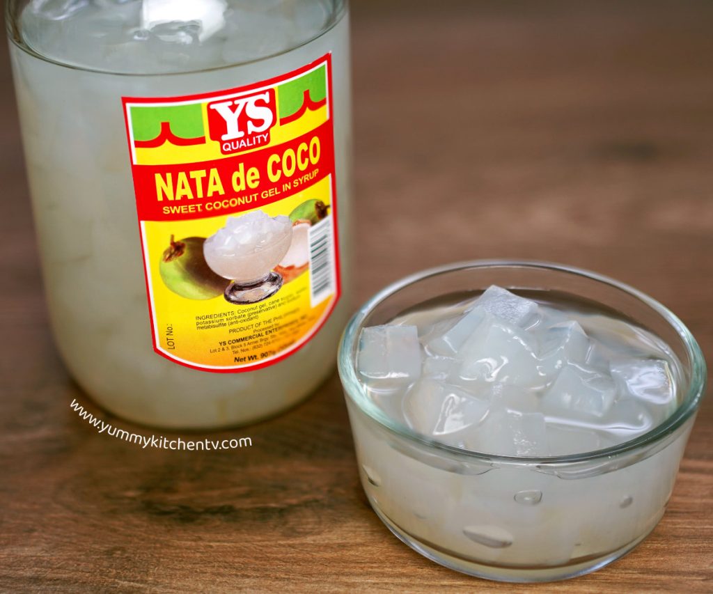 nata de coco or coconut gel