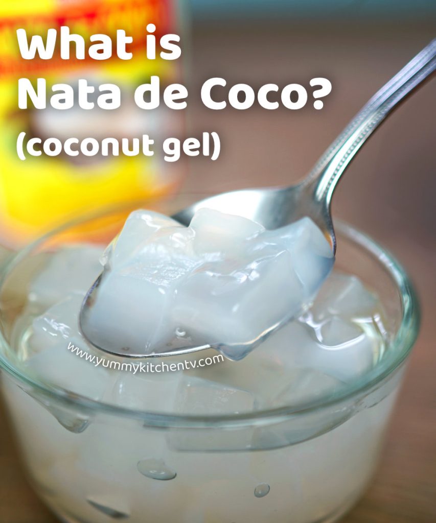 nata de coco or coconut gel