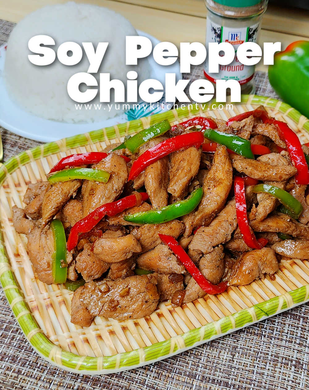 Pepper Soy Chicken Yummy Kitchen
