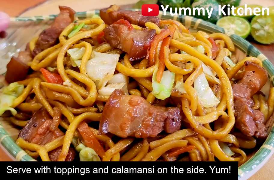 Pancit Miki Guisado recipe