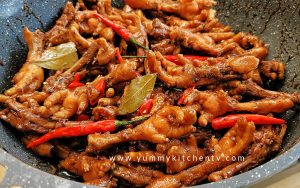 Adobong Paa ng Manok (Chicken Feet Adobo) - Yummy Kitchen