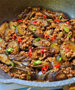 Adobong Talong with Giniling (Adobong Talong With Pork) - Yummy Kitchen