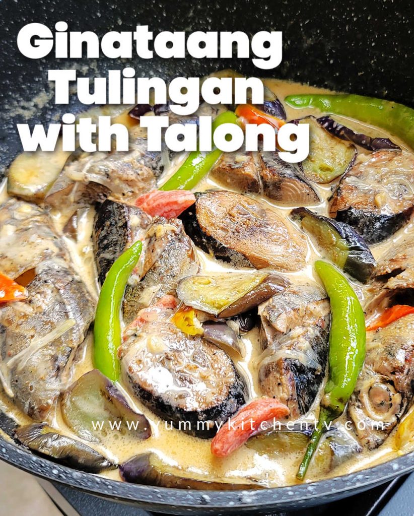 Ginataang Tulingan with Talong