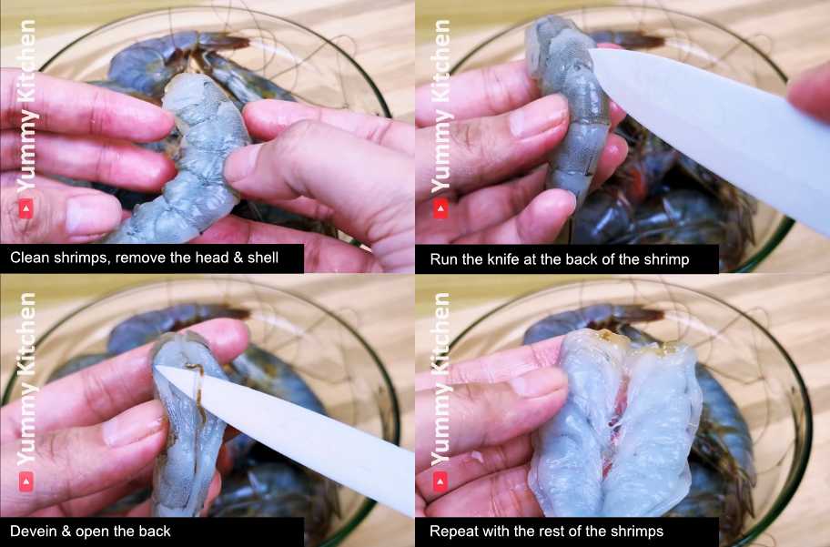 how do you butterfly shrimp