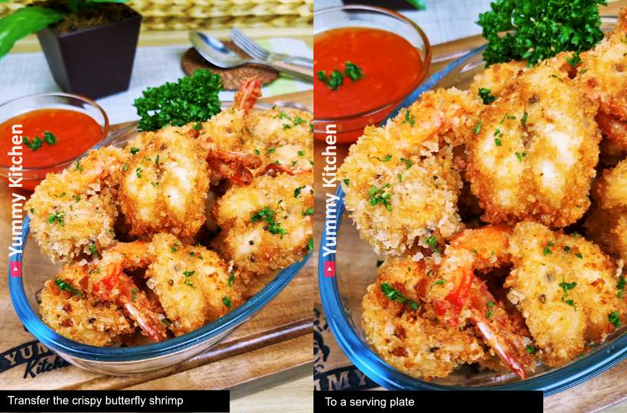 butterflied fried shrimp