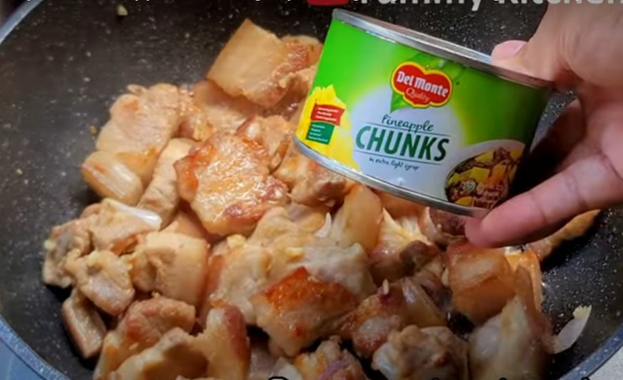 How to Cook Adobong Baboy with Pineapples