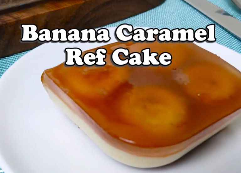 Banana Caramel Ref Cake – A Creamy, Yummy Delight