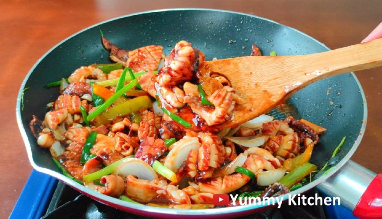 Stir-fry Squid - A Quick Seafood Treat - Yummy Kitchen