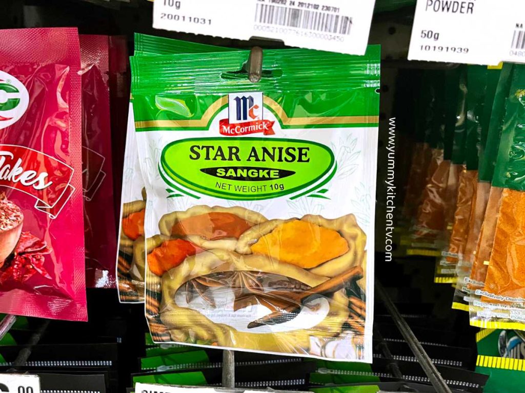 Star Anise in the grocery store