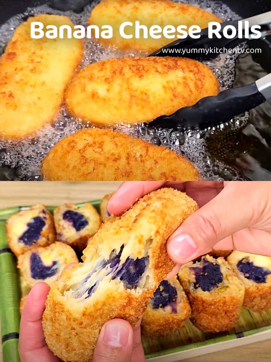 Banana Cheese Rolls (an easy sweet and savory snack) Yummy Kitchen