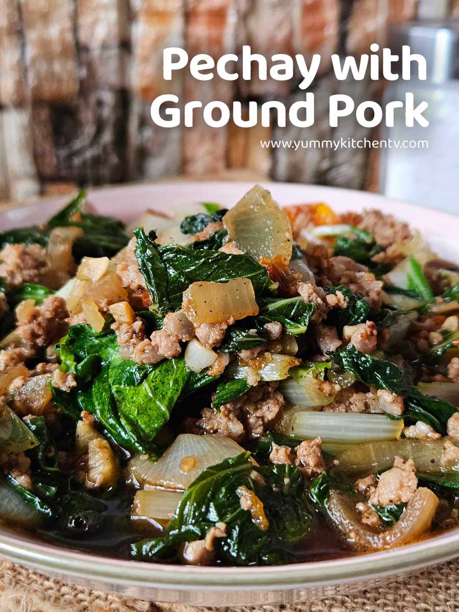 Pechay with Ground Pork "Ginisang Pechay with Pork" Yummy Kitchen
