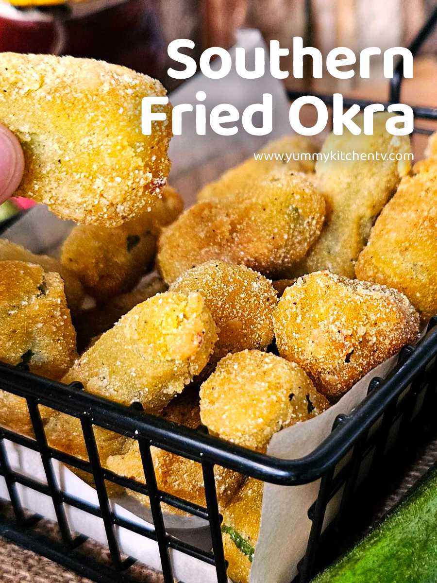 Southern Fried Okra "Crispy Deep Fried Okra" Yummy Kitchen