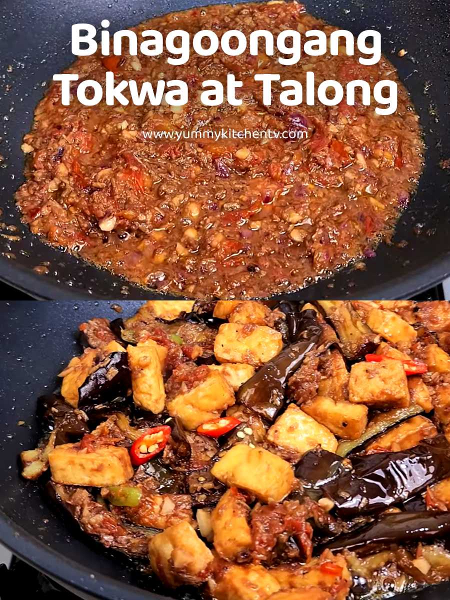 Binagoongang Tokwa at Talong (Tofu and Eggplant dish) Yummy Kitchen