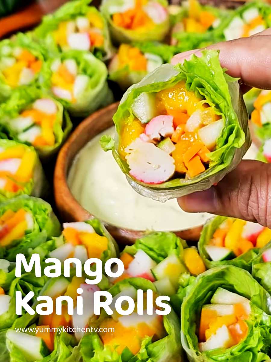 Mango Kani Rolls Refreshily Tasty Yummy Kitchen