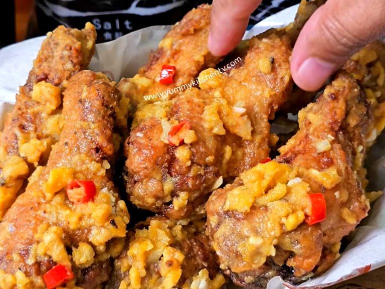 Salted Egg Chicken-Wings Recipe – Crispy and Full of Flavor