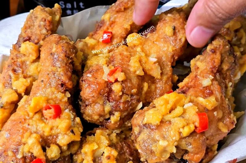 Salted Egg Chicken Wings Recipe