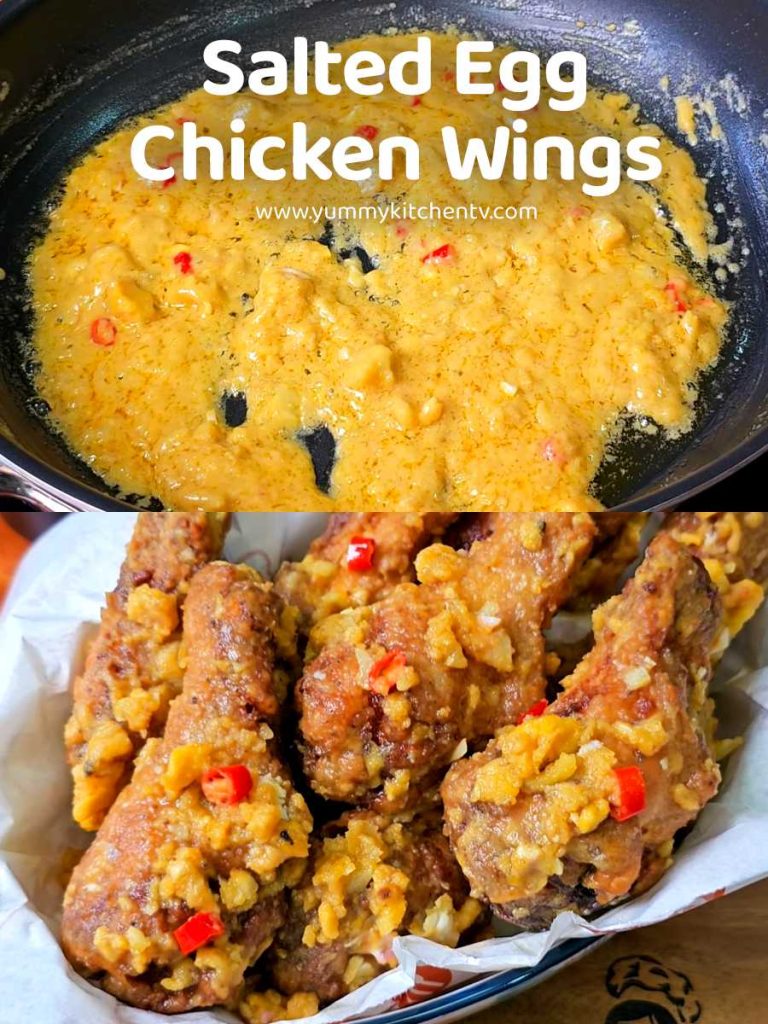 Yummy Kitchen Salted Egg Chicken Wings Recipe
