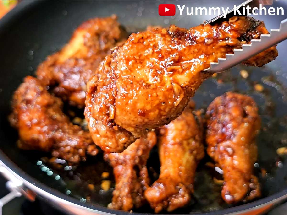 Soy Garlic Chicken Wings ( simple and easy ) Yummy Kitchen