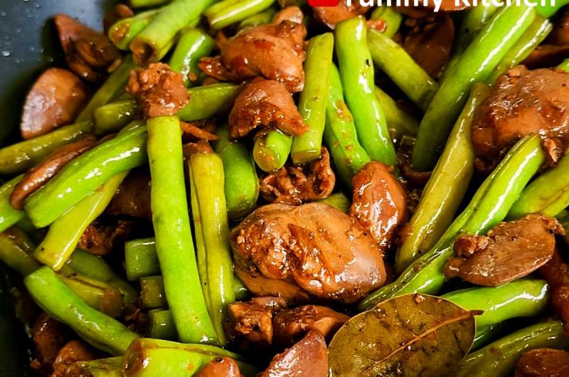 Adobong Atay with Green Beans