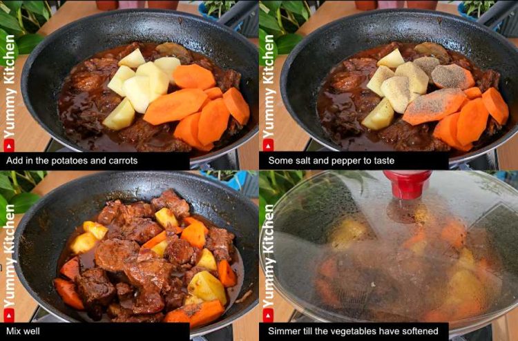 Beef Stew Recipe - A Simple Classic ( in just 5 steps ) - Yummy Kitchen