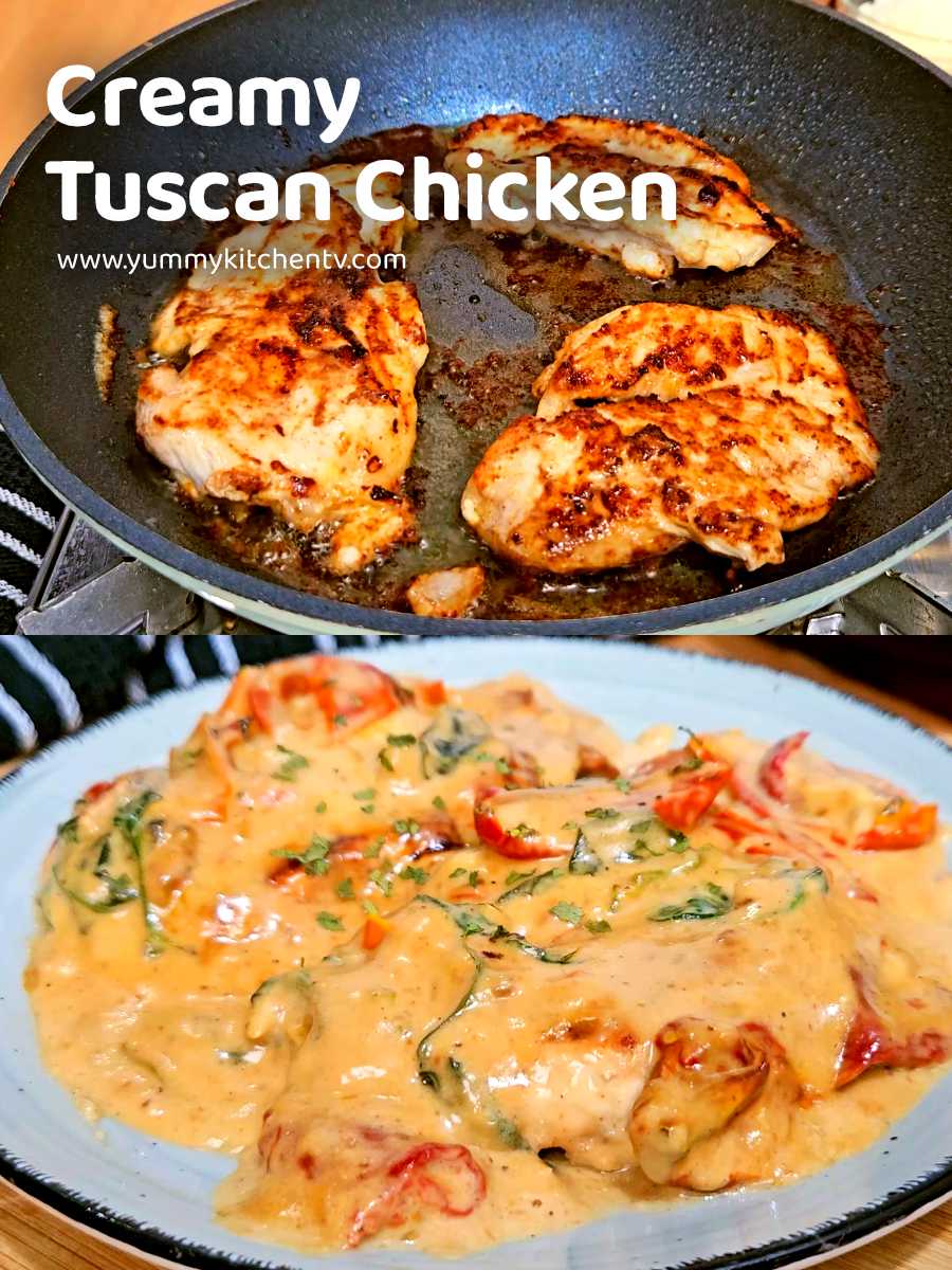 Creamy Tuscan Chicken In Less Than 30 Minutes Yummy Kitchen