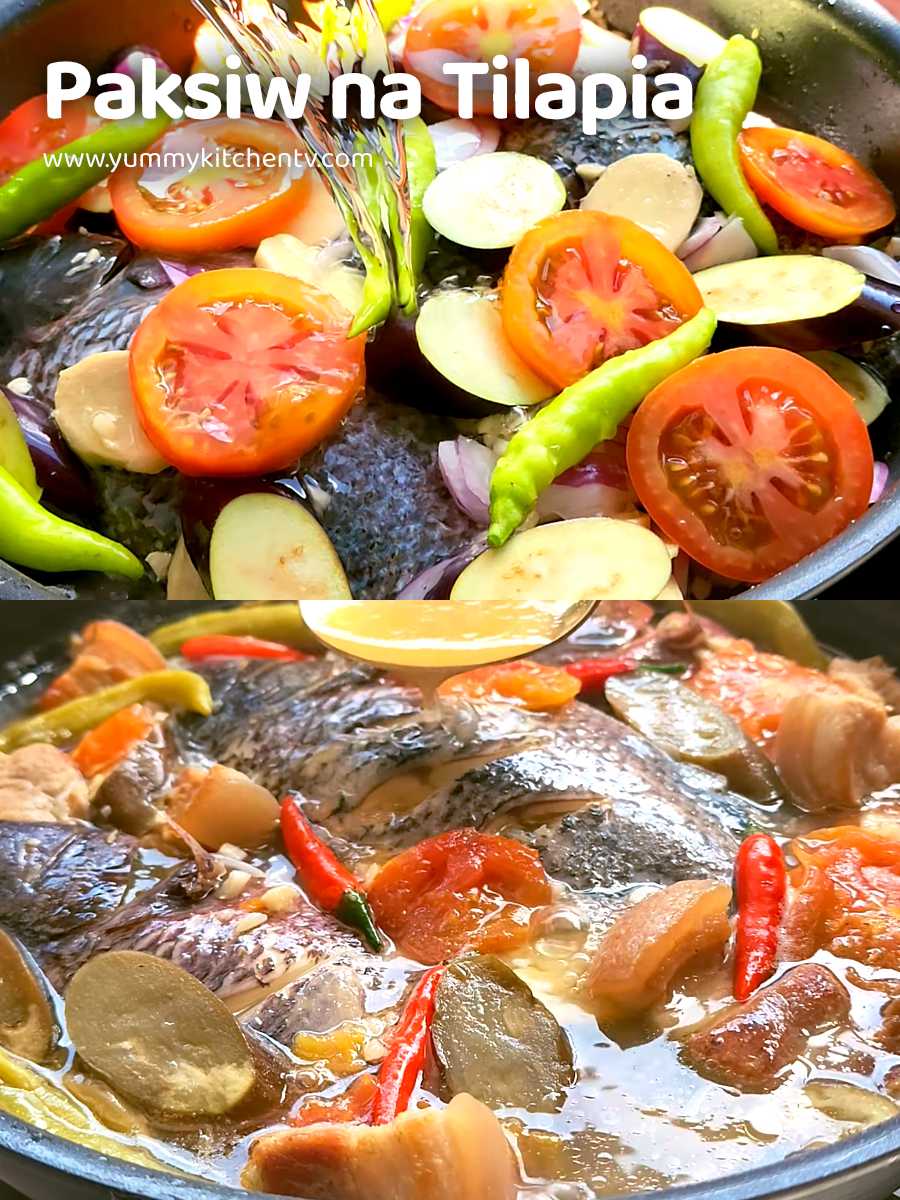 Paksiw na Tilapia (a colorful spicy Tilapia stewed dish) Yummy Kitchen