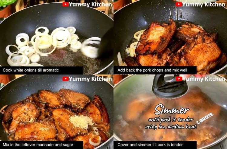 Pork Chop Steak Recipe or "Bistek Tagalog" - Yummy Kitchen