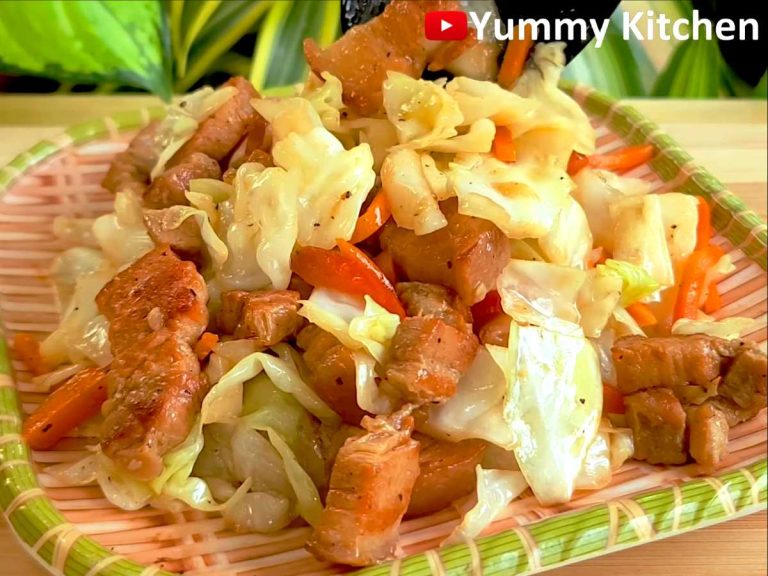 Stir-fried Cabbage with Pork Belly – A Flavorful Stir-fry