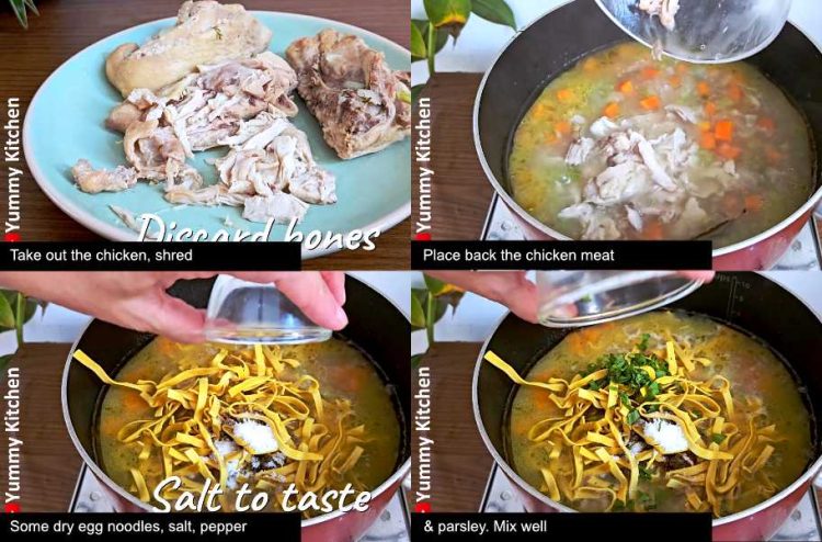 Chicken Soup - Hearty, Comforting, and Delicious! ( in just 4 steps