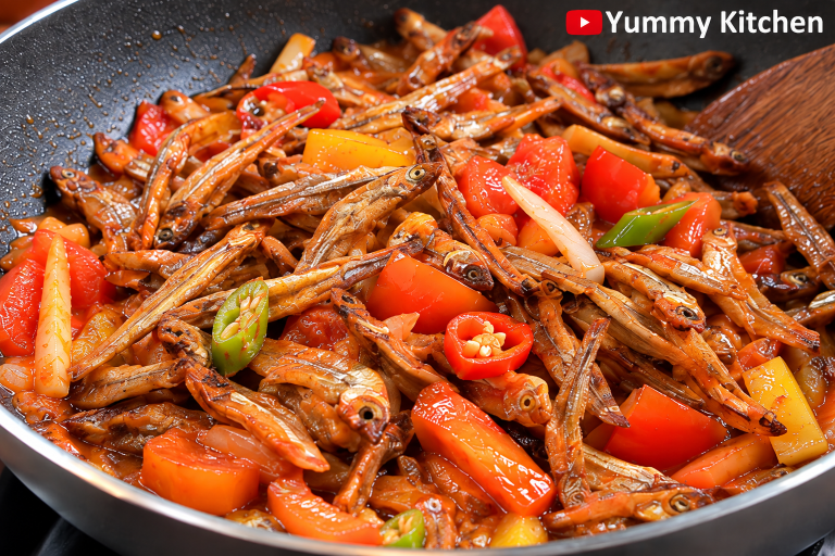 Kinamatisang Dilis Recipe – Sweet and Spicy Tomato-Stewed Anchovies