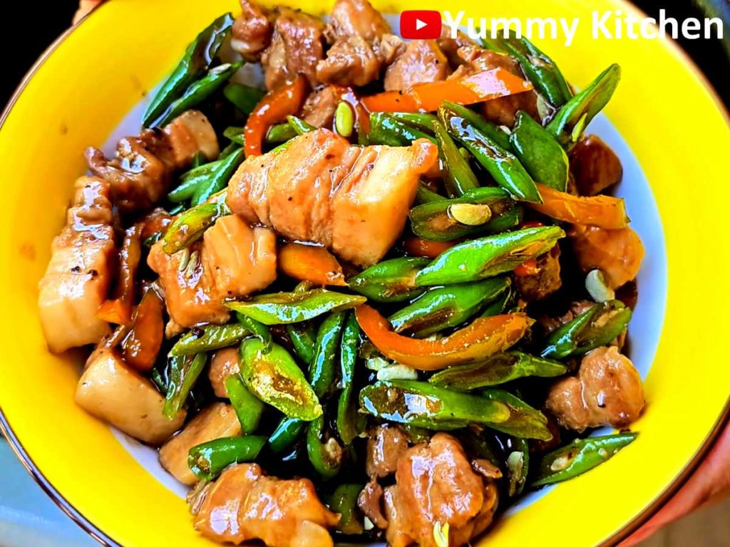 pork belly and green beans recipe