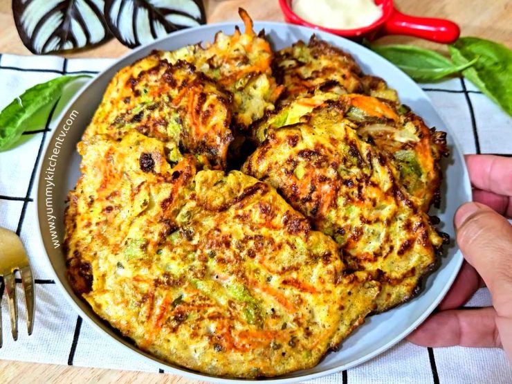 Cabbage Egg Fry - A Simple and Nutritious savory Pancake - Yummy Kitchen