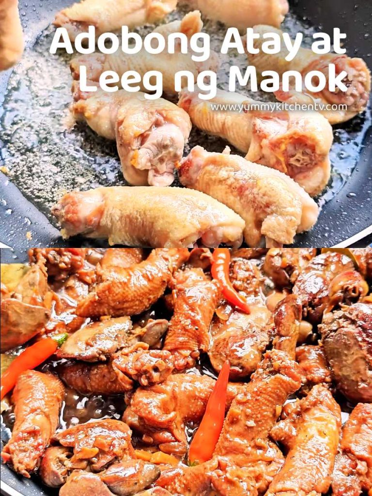 Adobong Atay at Leeg ng Manok recipe