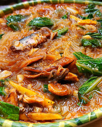 Ginisang Sardinas with Sotanghon