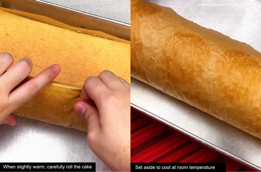 how to make sponge roll