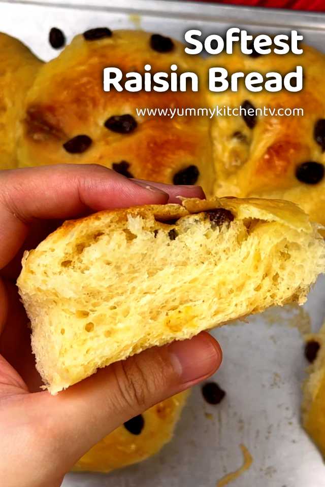 Softest Raisin Bread Fluffy No Knead Bread