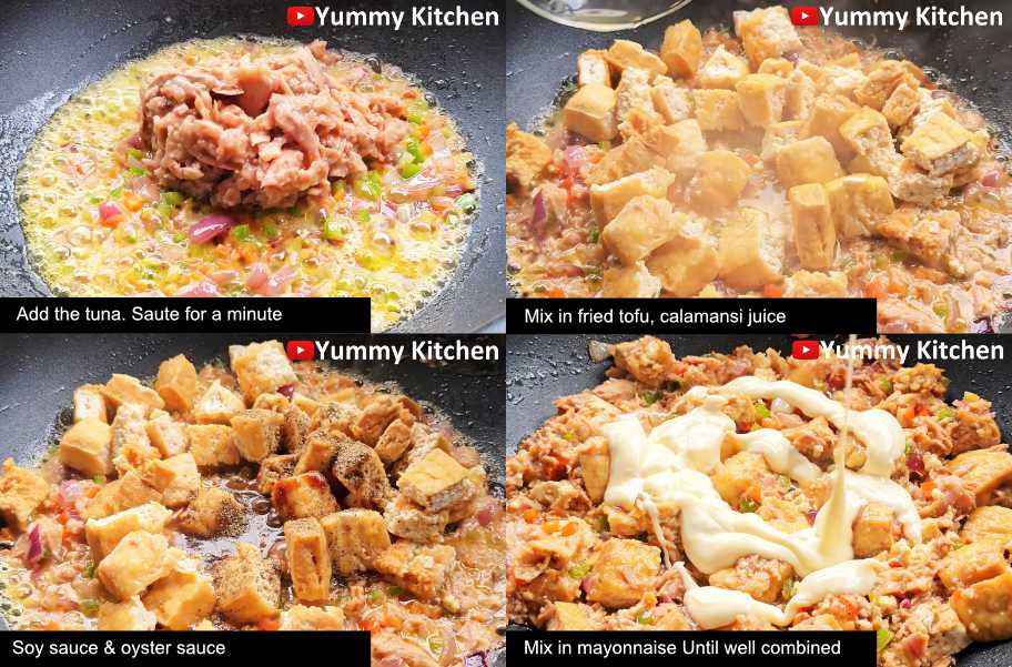 healthy tuna and tokwa sisig recipe
