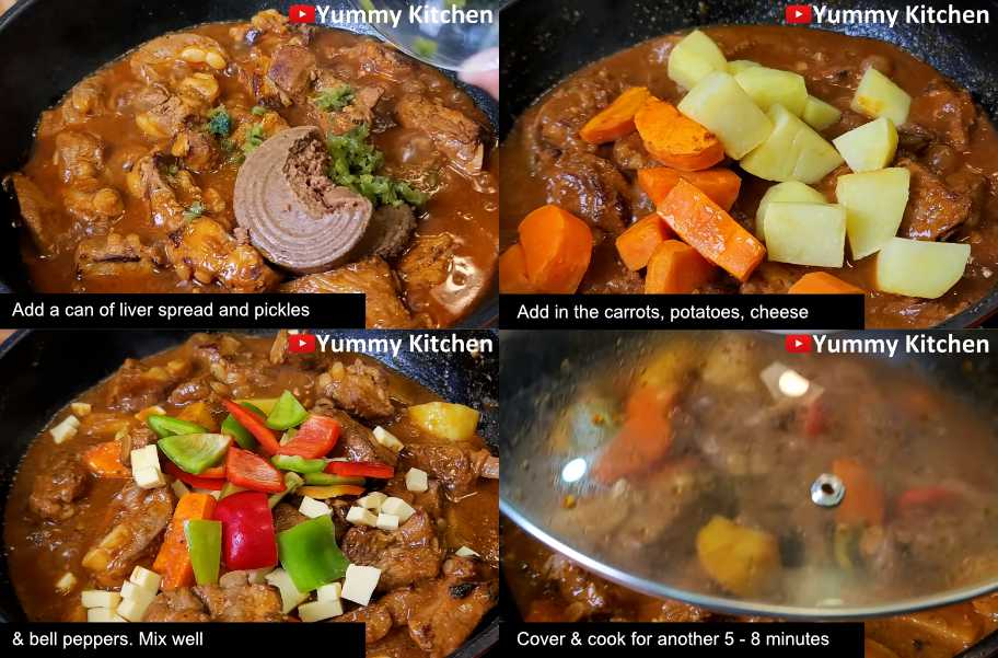 yummy kitchen pork ribs caldereta recipe