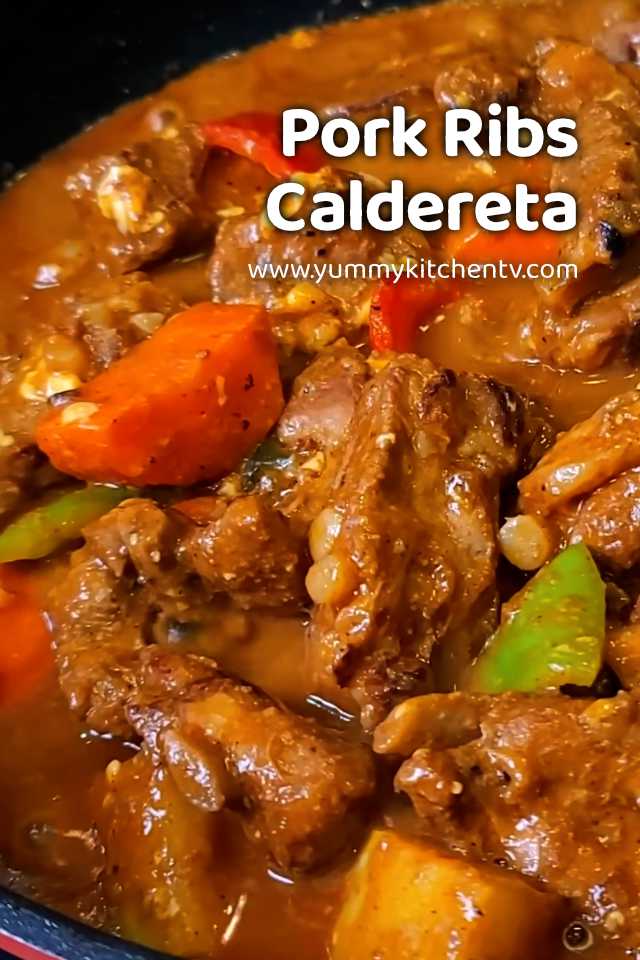 Pork Ribs Caldereta recipe