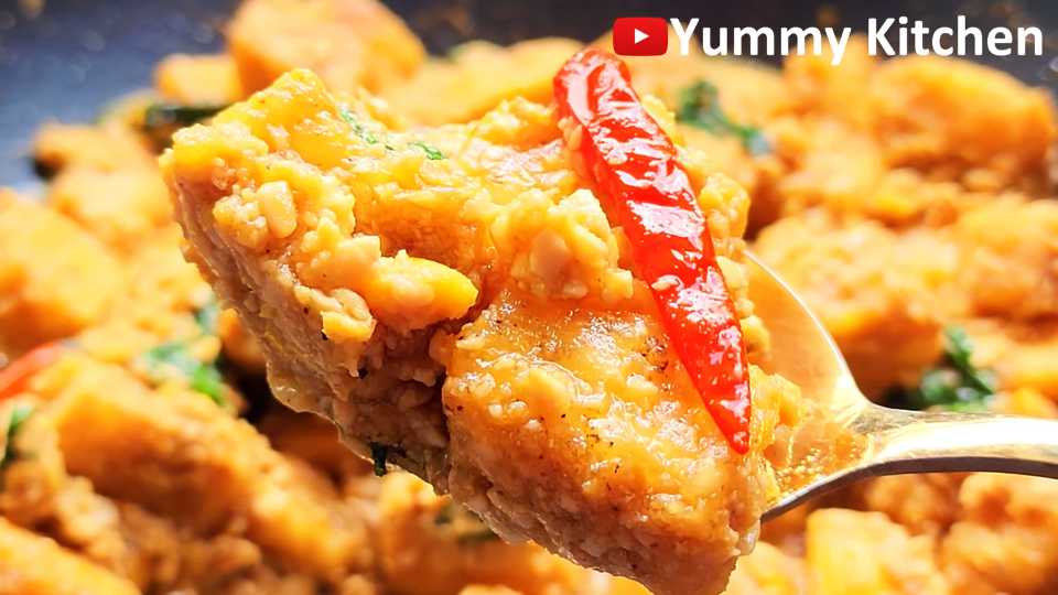 tofu with salted egg recipe healthy