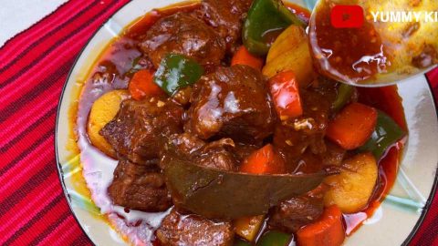 Beef Mechado Recipe (A very Meaty Comforting Filipino dish ) - Yummy ...