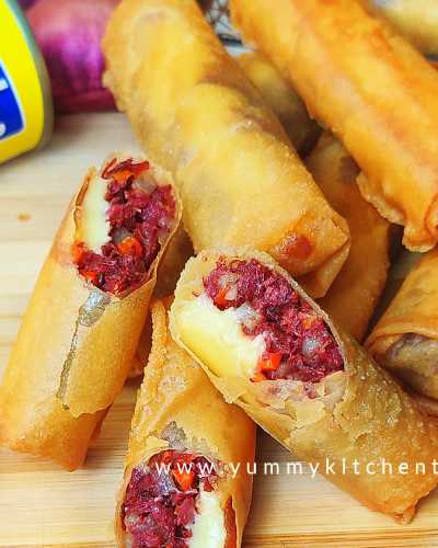 Cheesy Corned Beef Lumpia