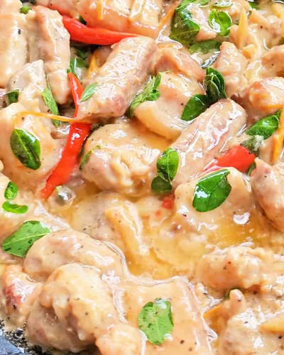 Pork Ginataan ( Spicy Stewed Coconut Pork )