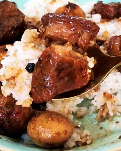 Pork Adobo with Quail Eggs